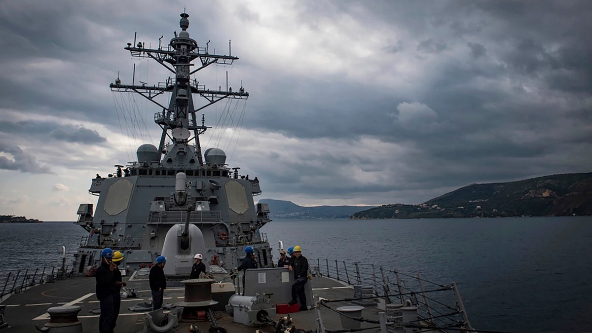 USS Carney in Mediterranean