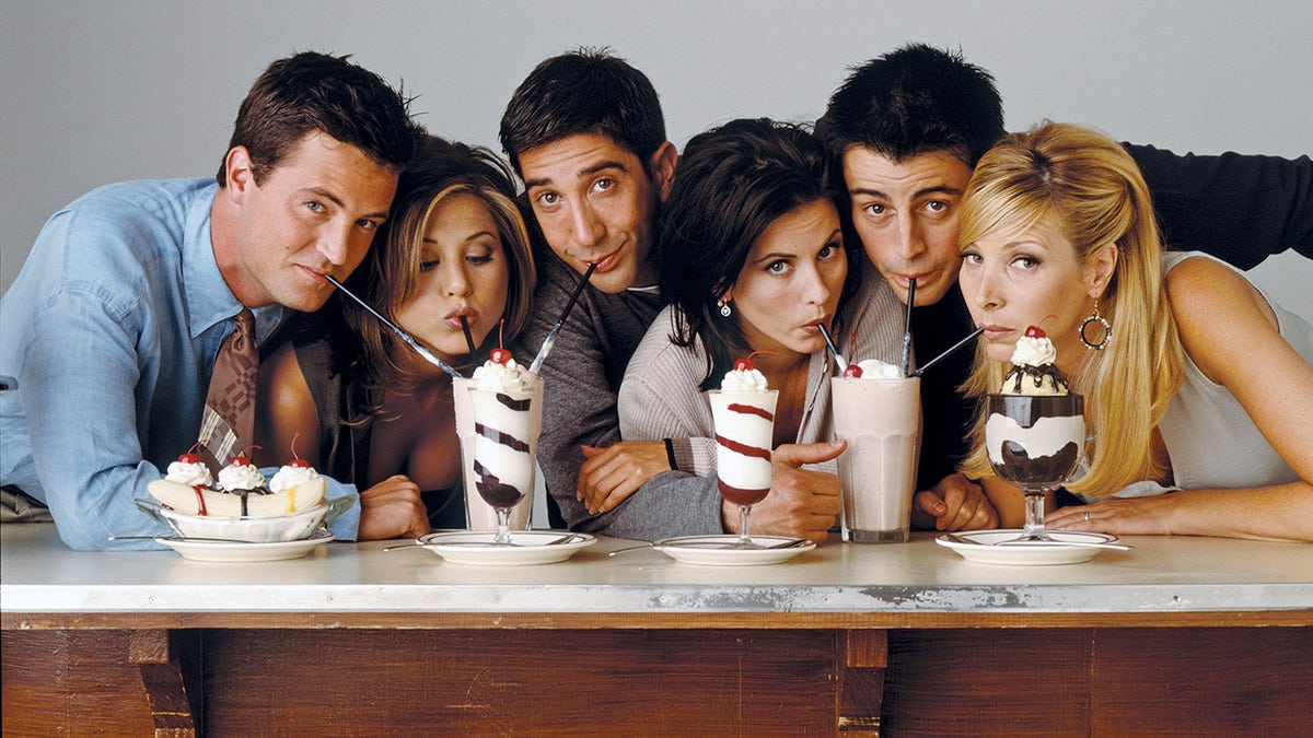 Friends cast eats ice cream