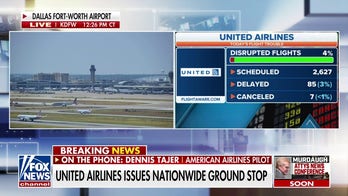 United Airlines issues nationwide ground stop on all flights
